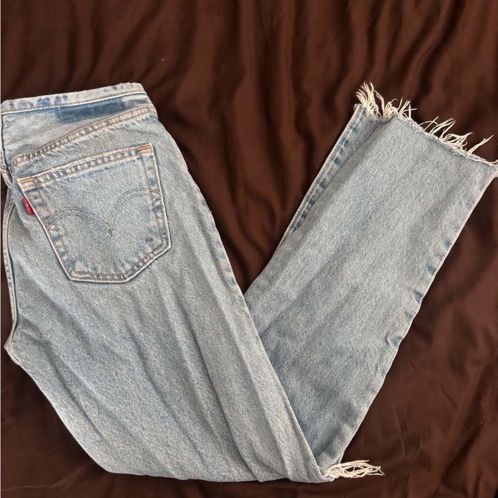 Levi's Women's Denim Frayed Ankle Jeans